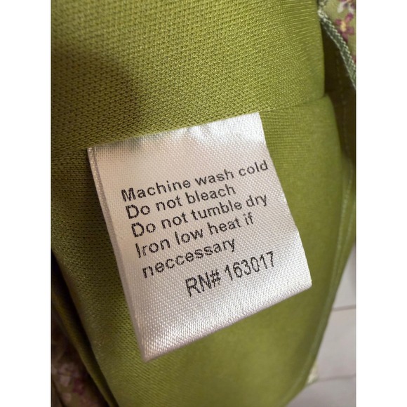 Princess Polly Green Floral Long Sleeve Mini Dress Ruffle Hem Size 4 - Picture 5 of 7